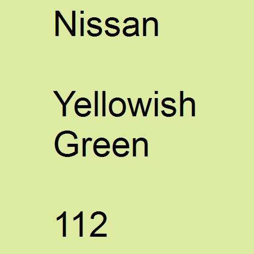 Nissan, Yellowish Green, 112.